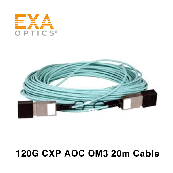 [EXA] 120G CXP AOC OM3 20m 光ファイバ ケーブル