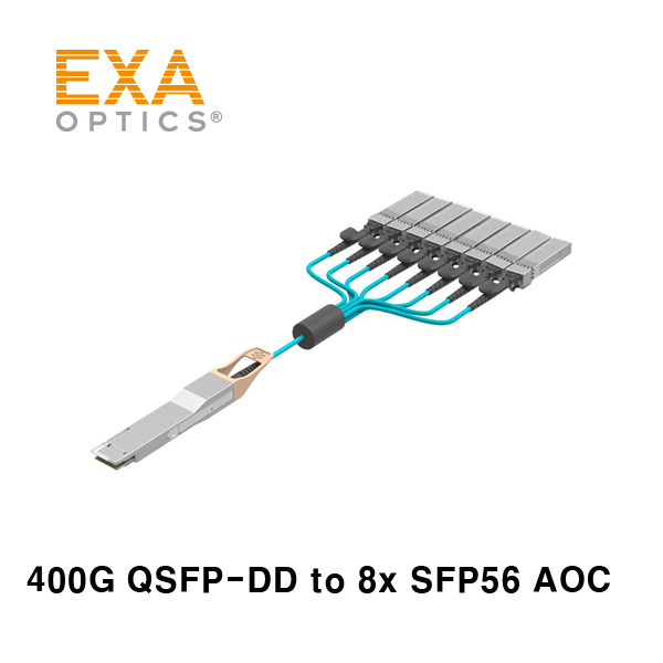 [EXA] 400G QSFP-DD 8x SFP56 OM4 xxM 광케이블 주문제작