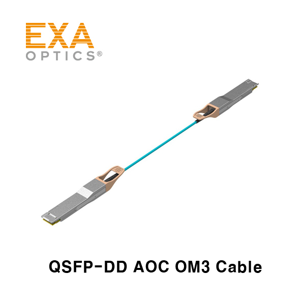 [EXA] QSFP-DD 2x 100Gbase SR4 AOC OM3 xxM 光ケーブル