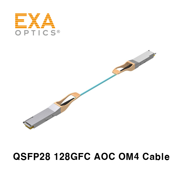 [EXA] 128GFC QSFP28 IB FDR / EDR AOC OM4 xxM 光ケーブル