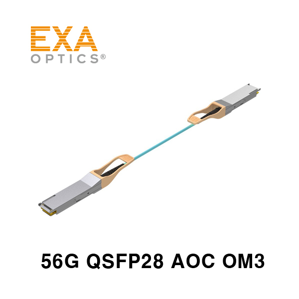 [EXA] 56G QSFP28 AOC xxM OM3 IB FDR光ケーブル