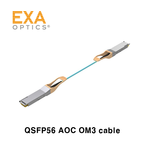 [EXA] QSFP56 200Gbase SR4 AOC OM3 xxM 光ケーブル