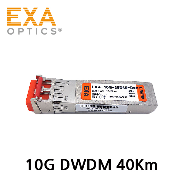 [EXA] 10G DWDM SFP+ ER/EW 40km SMF 光トランシーバ