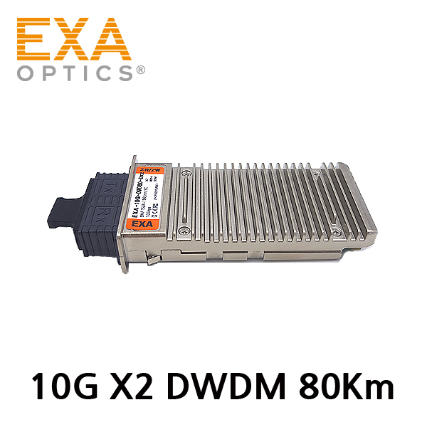[EXA] 10G DWDM X2 ZR/ZW 80km SMF 光トランシーバ