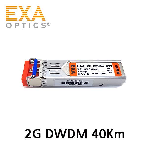 [EXA] 2G DWDM SFP EX/EW 40km SMF 광모듈