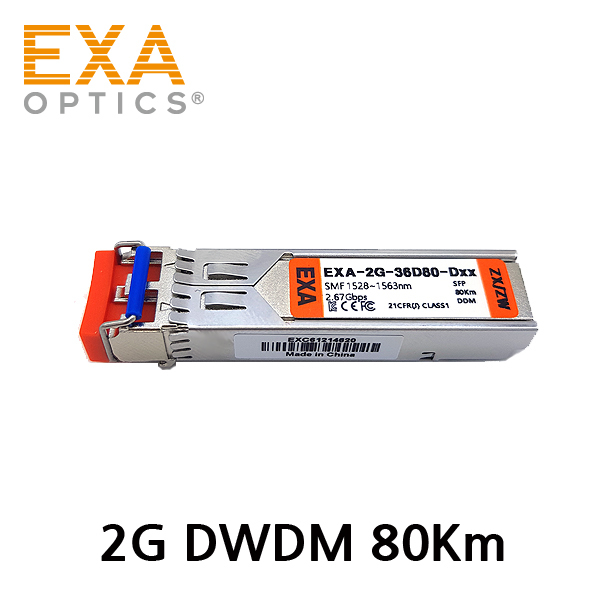 [EXA] 2G DWDM SFP ZW/ZX 80km SMF 光トランシーバ