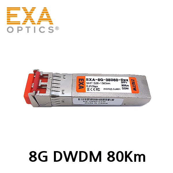 [EXA] 8G DWDM SFP ZR/ZW 80km SMF 光トランシーバ