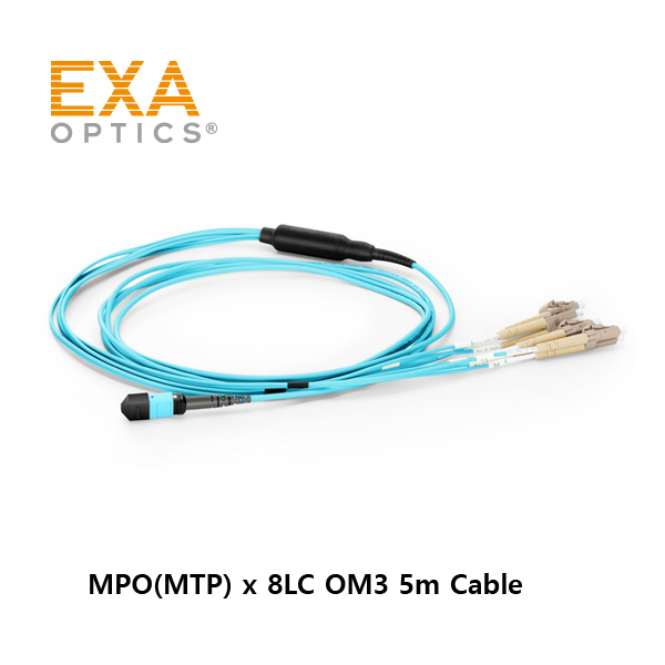 [EXA] 12C MPO-8xLC OM3 5m Optical PatchCord