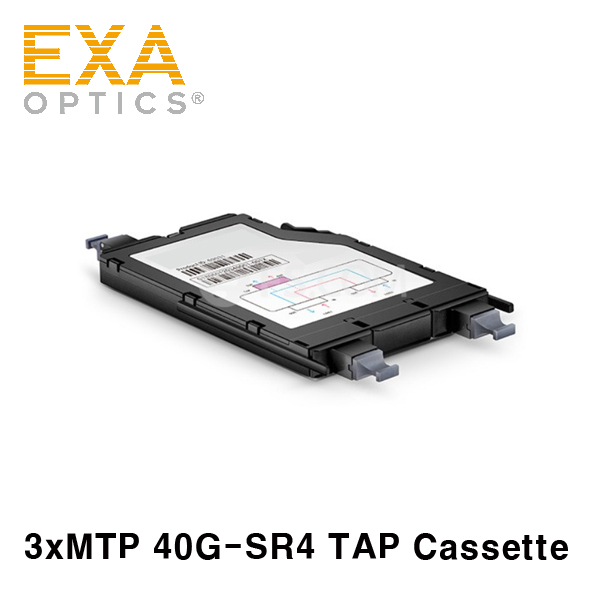 [EXA] 모니터링 TAP 카세트 3x MTP 40G SR4 OM4 MMF