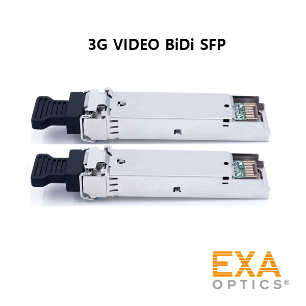[EXA] 3G Video BiDi SFP HD-SDI 10km 光トランシーバ Pair