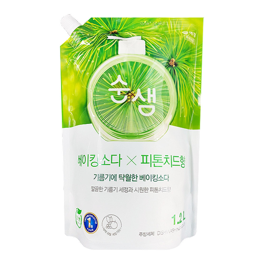 [애경] 순샘 베이킹소다 X 피톤치드향 주방세제 1.2L x 1