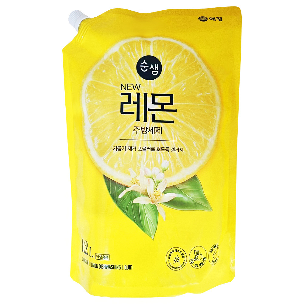 [애경] 순샘 상큼한 레몬향 주방세제 1.2L x 1