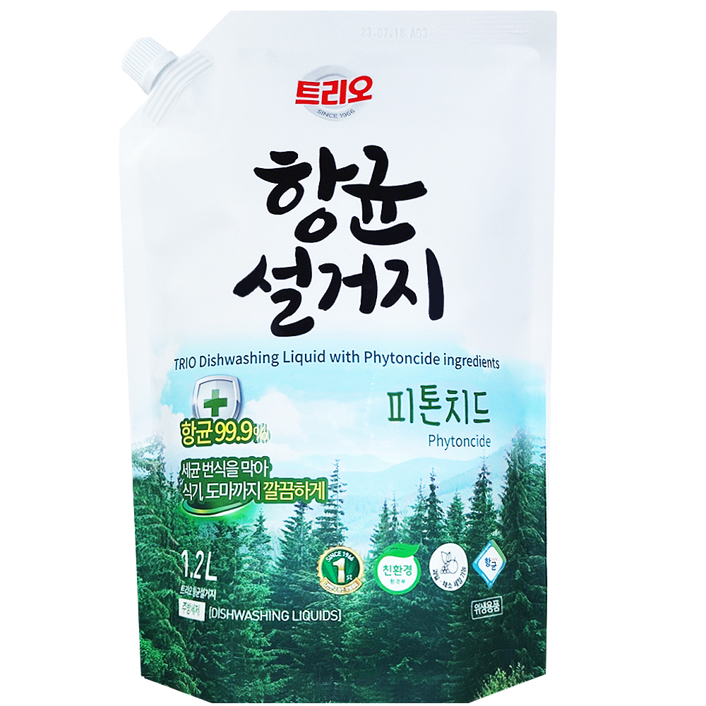[애경] 트리오 항균설거지 피톤치드 주방세제 1.2L x 1