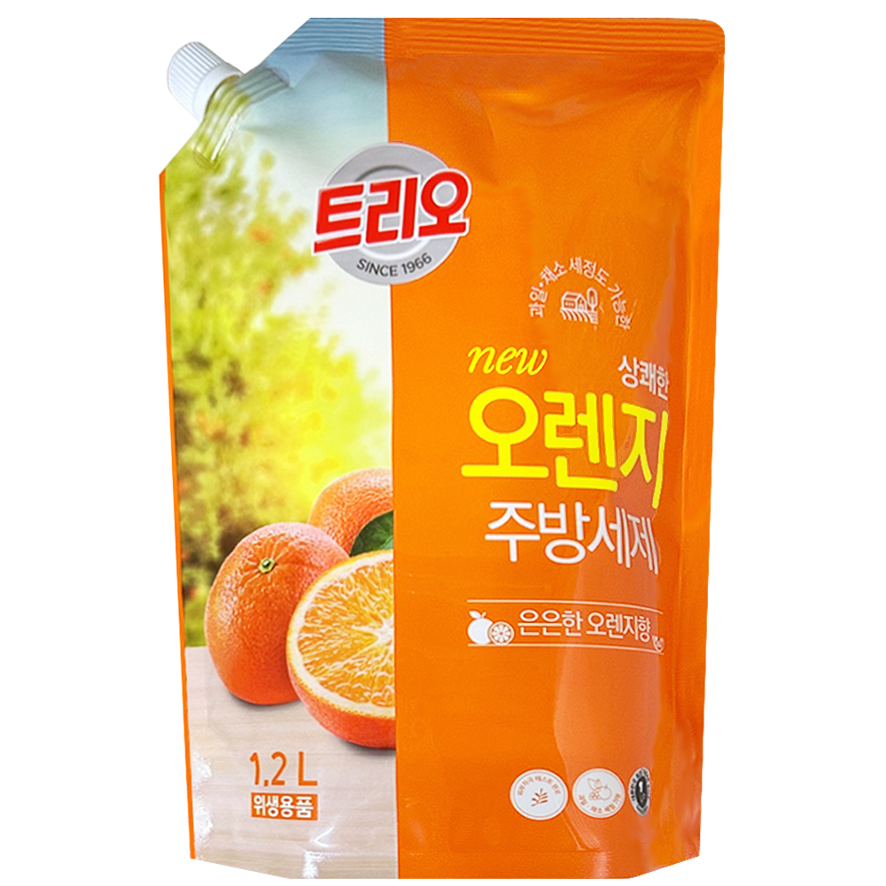 [애경] 트리오 오렌지 주방세제 1.2L x 1