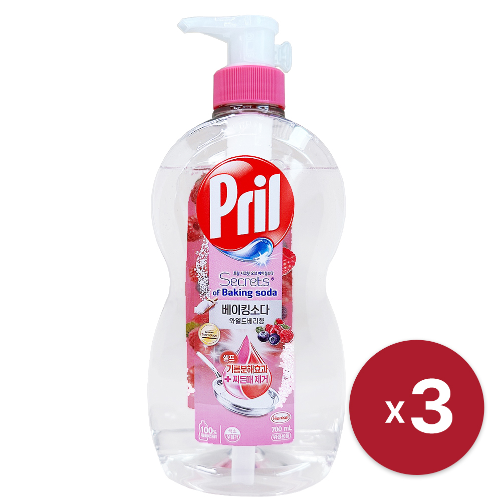 [헨켈] 프릴 베이킹소다 와일드베리 주방세제 700ml x 3