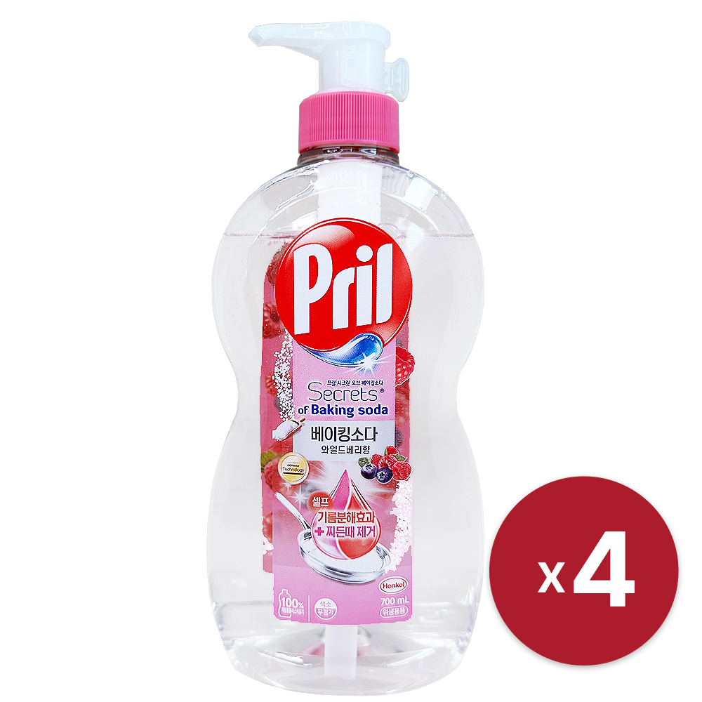 [헨켈] 프릴 베이킹소다 와일드베리 주방세제 700ml x 4