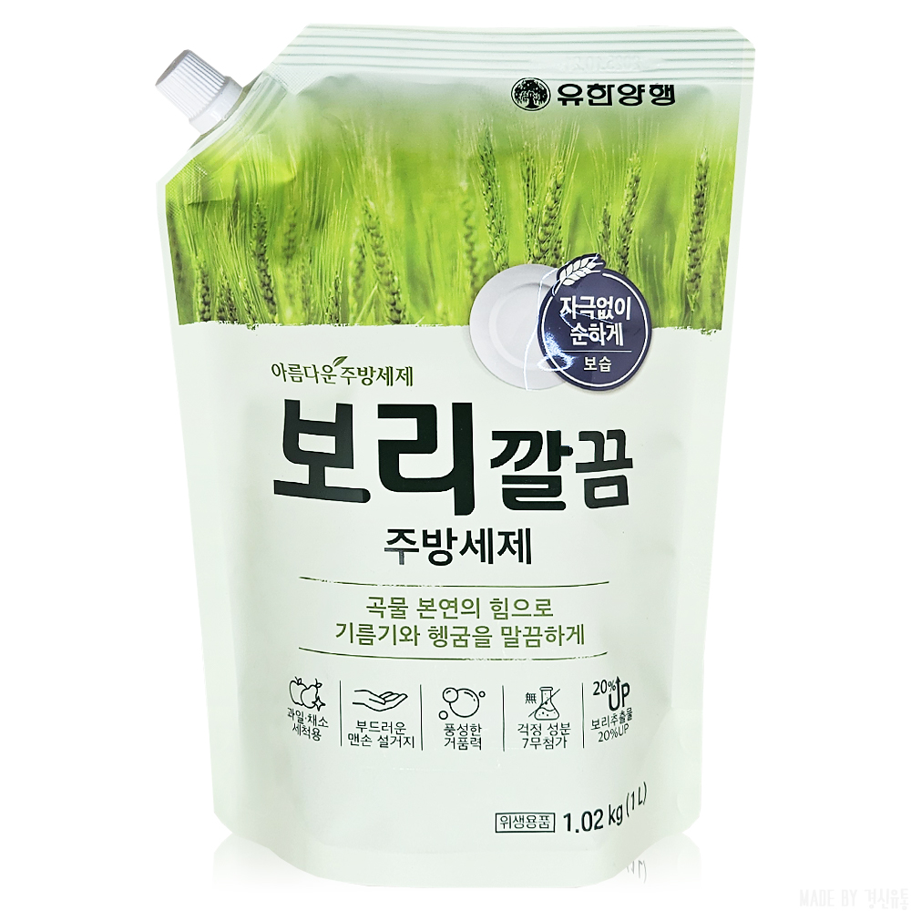 [유한양행] 아름다운 주방세제 보리깔끔 1L x 1