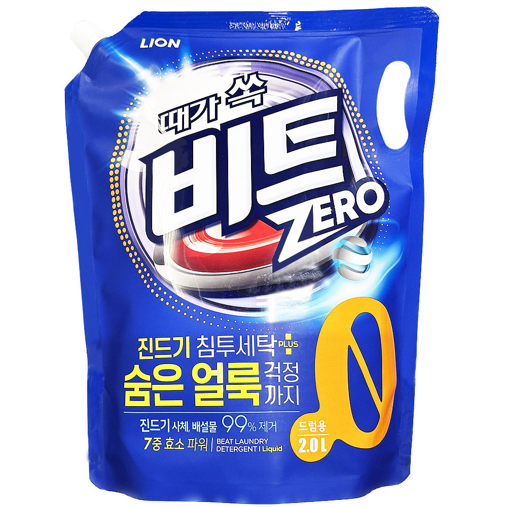 [라이온코리아] 비트 제로 액체세제 드럼 2L x 1