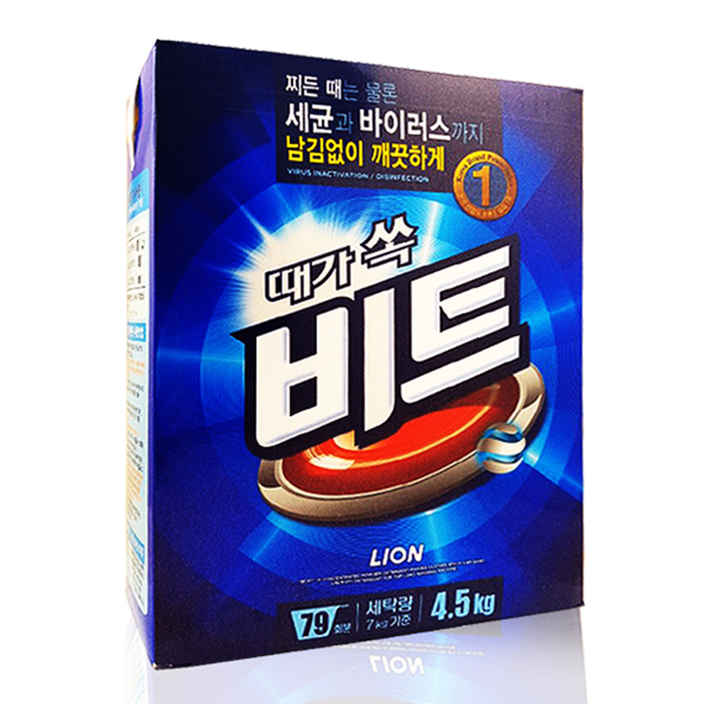 [비트] 때가쏙비트 분말 세탁세제 일반 4.5kg x 1  가루세제
