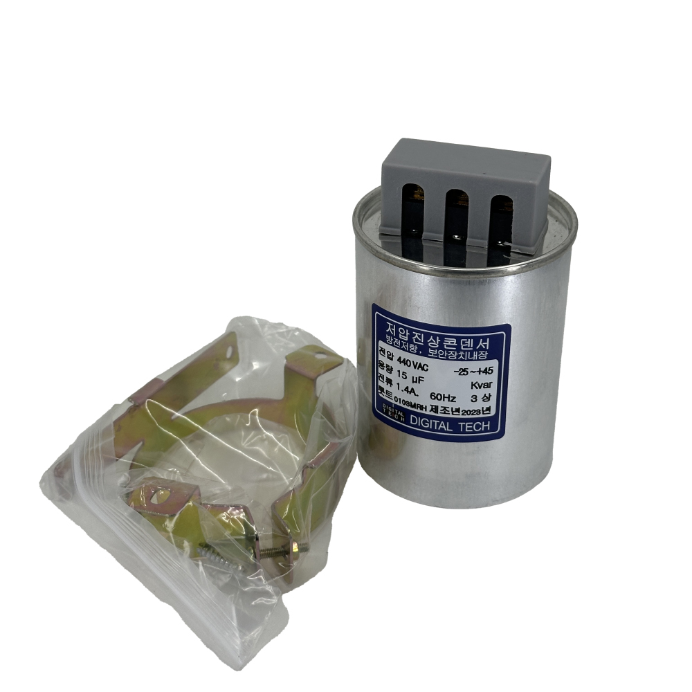 DLE-4D15T 유입식 저압 진상 콘덴서 커패시터 캐패시터 옥내용 삼상 3상 440V 15UF DLE-4D15T 상세 이미지 2