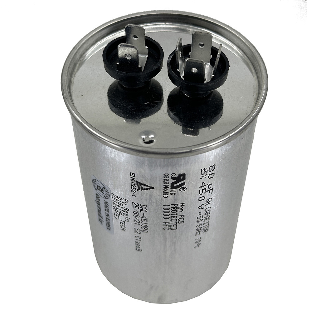 450V 450VAC 80uF 국산 콘덴서 전동기 모터 기동 런닝 커패시터 캐패시터 시밍 캔타입