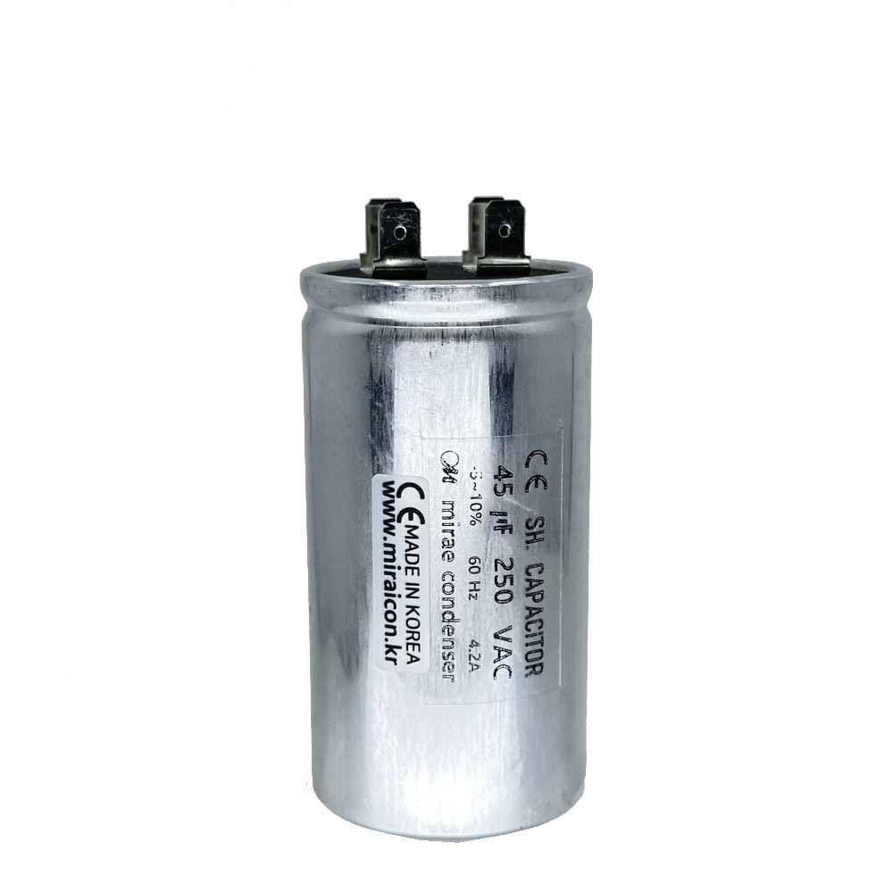 45MFD 250 Volt VAC Round Motor Run Type Capacitor Will Run AC Motor and Fan by The Mirai Condenser