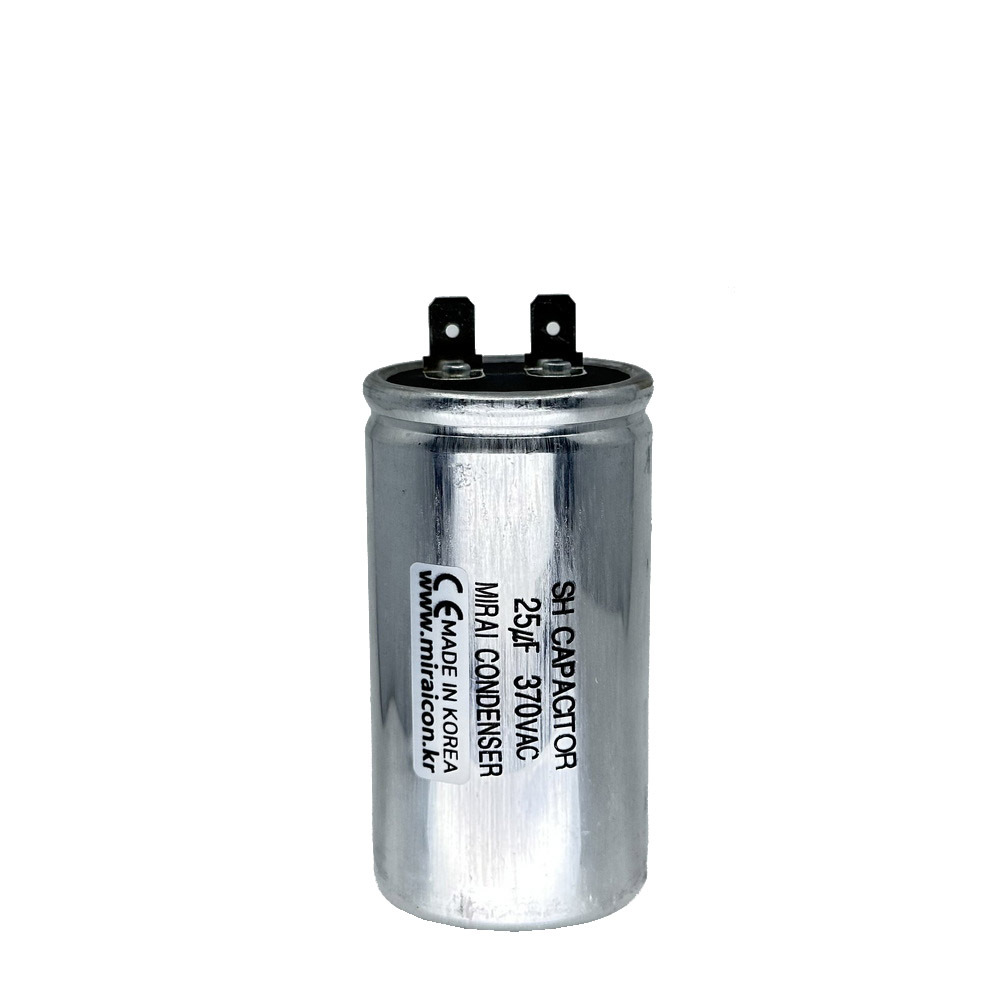 25MFD 370 Volt VAC Round Motor Run Type Capacitor Will Run AC Motor and Fan by The Mirai Condenser