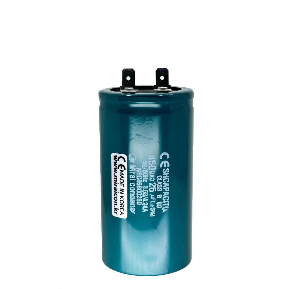 25MFD 450Volt VAC Round Motor Run Type Capacitor Will Run AC Motor and Fan by The Mirai Condenser