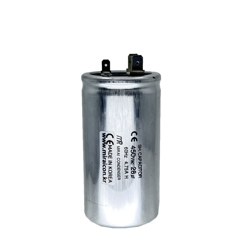 28MFD 450 Volt VAC Round Motor Run Type Capacitor Will Run AC Motor and Fan by The Mirai Condenser