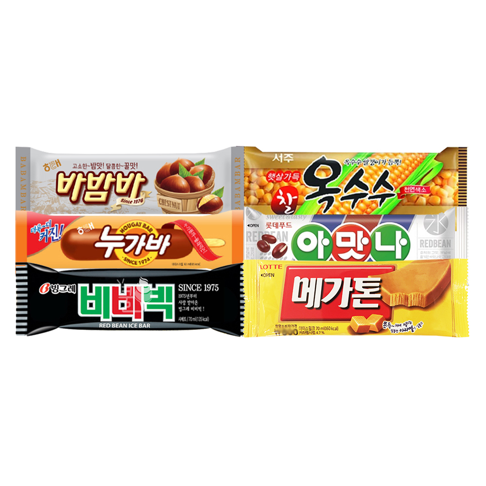 추억의 아이스크림 세트 6종 30개