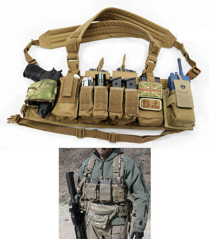 SFG Navy Seal Molle Universal Tactical Chest Rig Vest Modular Coyote ...