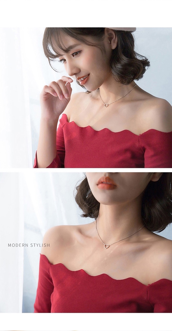 에르모사제이 실버925 하트 은 목걸이 N016 상세 이미지 7