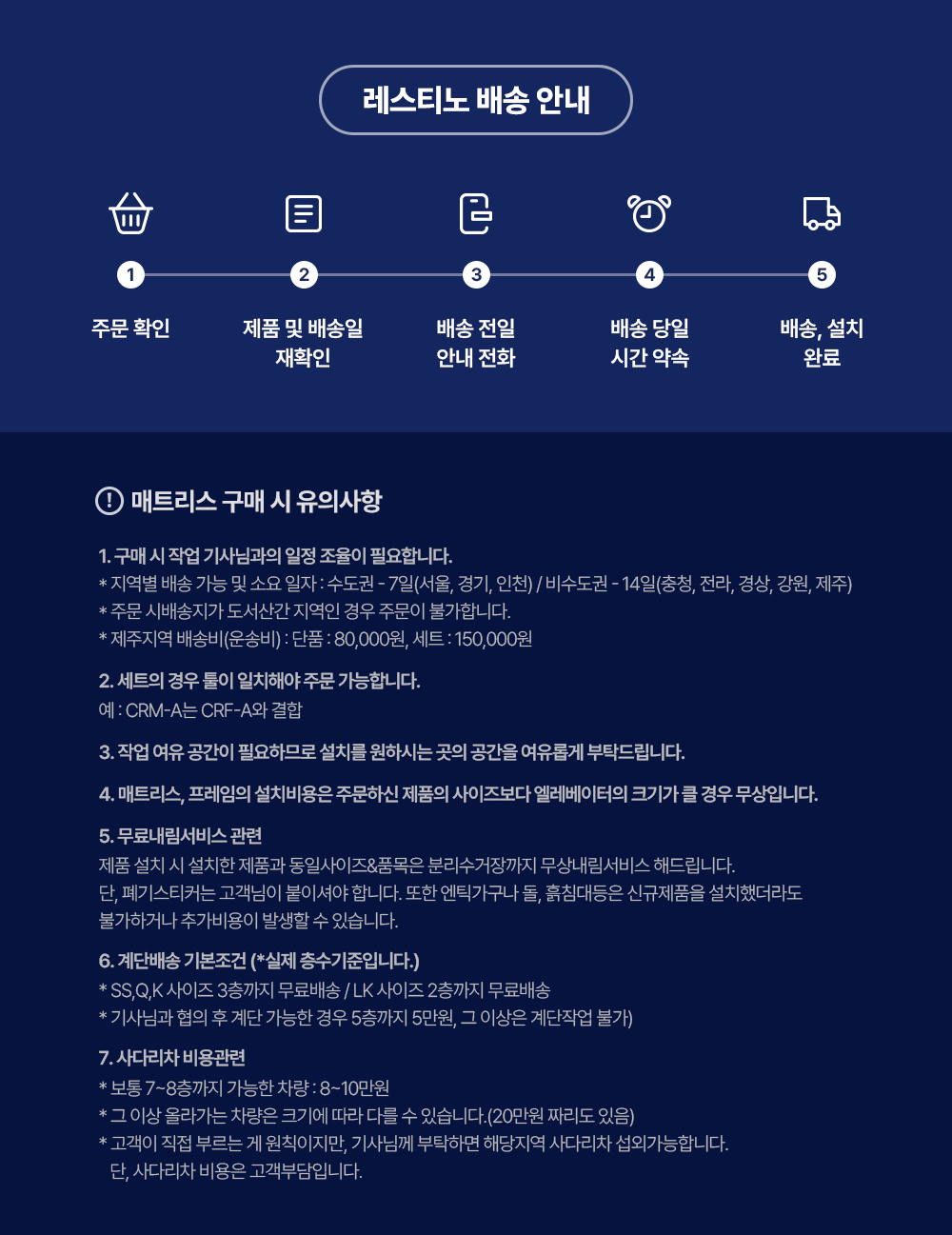 레스티노 미디엄 매트리스 Q 상세 이미지 1
