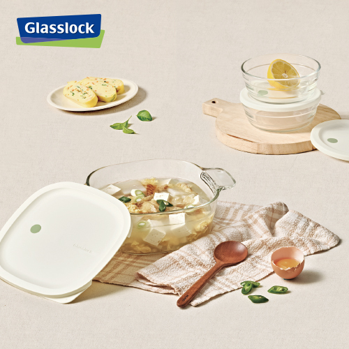 글라스락 올리브 스팀용기&스팀볼세트 3종