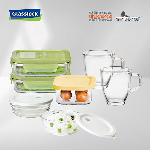 글라스락 올리브 테이블 혼합 7조