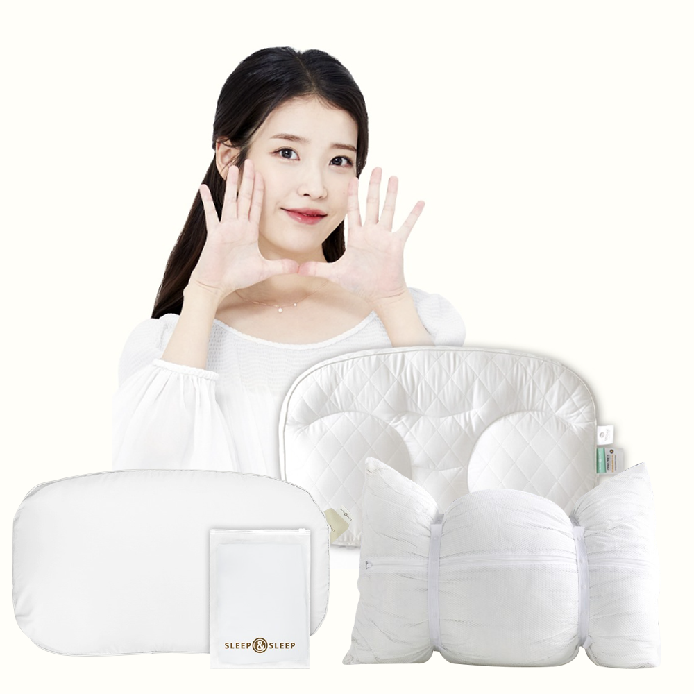 [슬립앤슬립] 아이유 깊은잠베개S+ 베개커버+베개세탁망 세트(베개커버색상 랜덤발송)