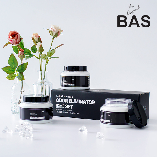 [BAS] 블랙라벨 탈취제 베이직플러스 350g 3종 세트