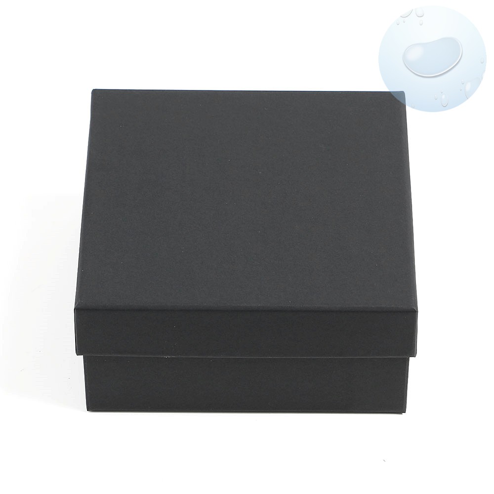 Oce 고급 종이 선물 상자 검정 박스 15.5x15.5 페이퍼 백 뚜껑 케이스 gift box