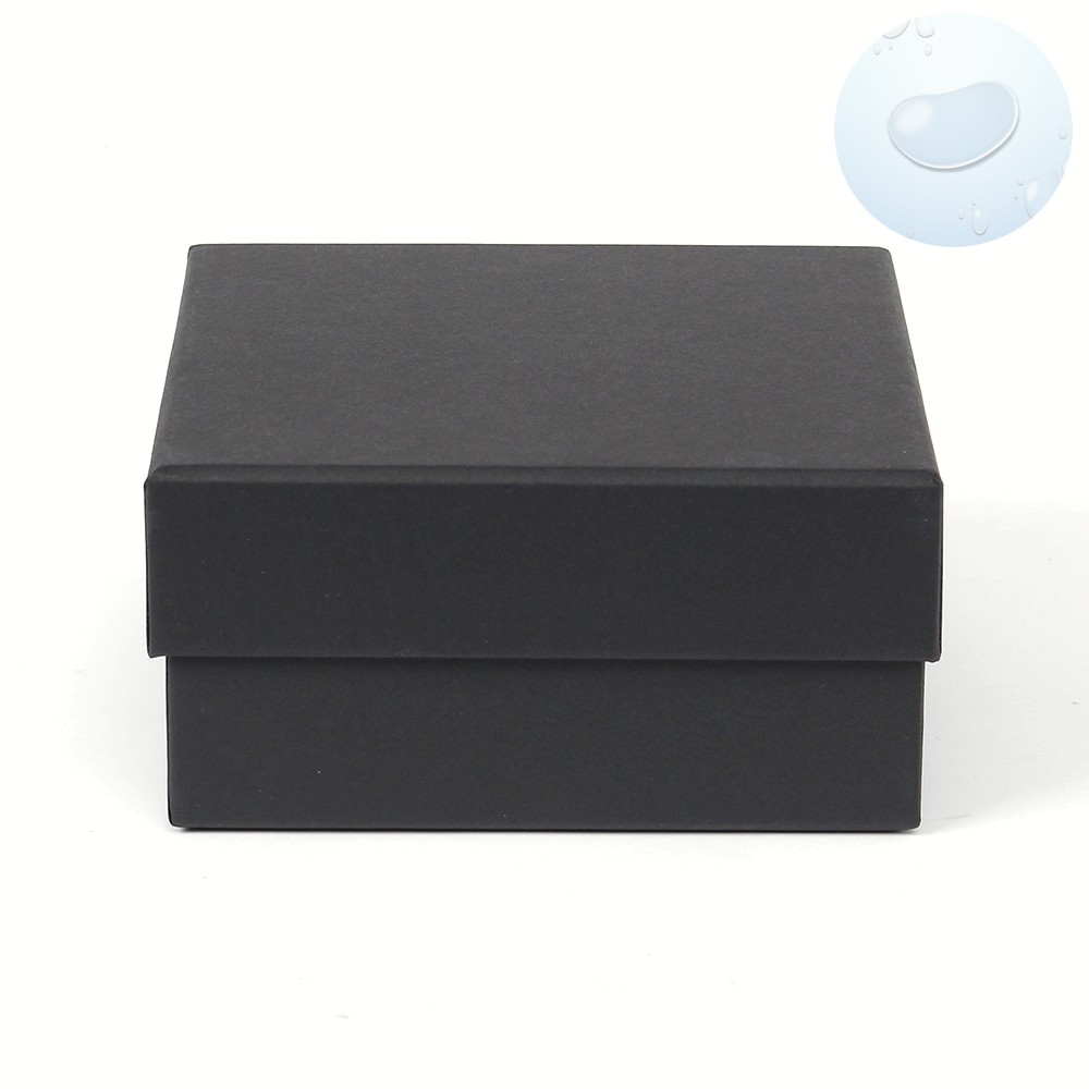 Oce 고급 종이 선물 상자 검정 박스 12.5x12.5 페이퍼 백 뚜껑 케이스 사각 기프트백