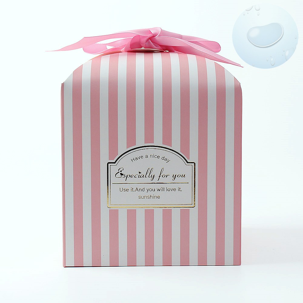 종이 포장 리본 상자 선물 박스 핑크 10p 예쁜 종이 포장 케이스 패키지 포장지 선물 사각 상자