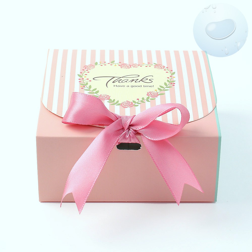 종이 포장 리본 상자 선물 박스 11.5cm 핑크 10p 페이퍼 패키징 예쁜 종이 포장 케이스 뚜껑 케이스