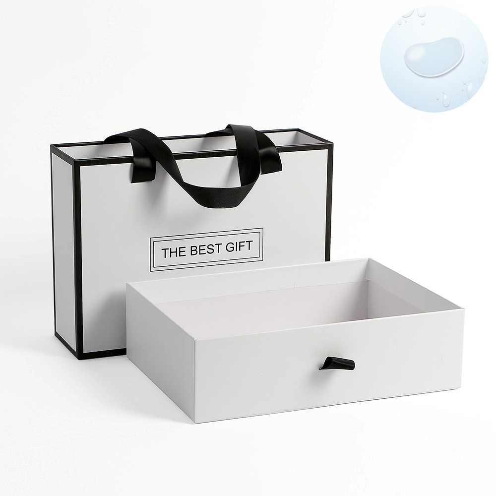 Oce 종이 서랍 쇼핑백 상자 화이트 선물 박스 2p 23.5x17 예쁜 종이 포장 케이스 패키징 gift box