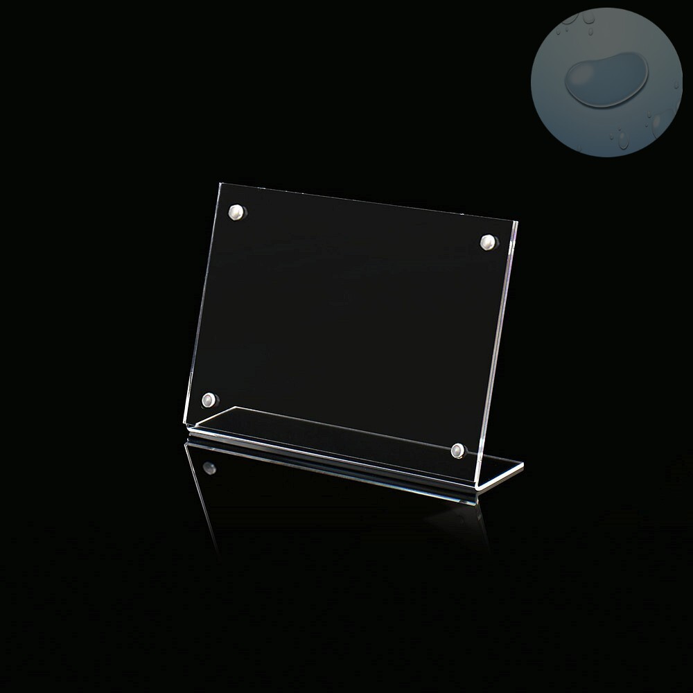 Oce 포스터 스탠드 테이블 메뉴판 자석 꽂이 9x6 가로 3p 진열대 명판 가격표 종이 꽂이 테이블 텐트