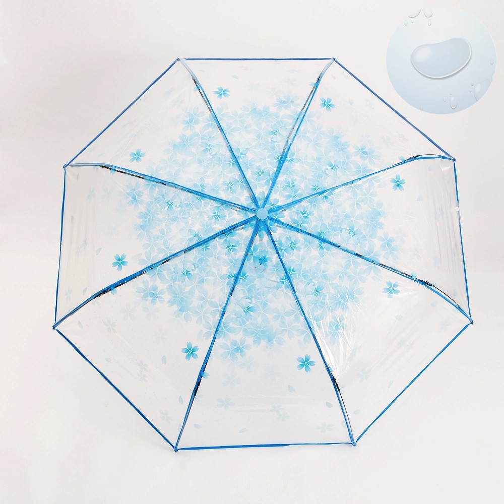 Oce 3단 플라워 비닐 안전 우산 유치원 경량 수동우산 어린이집
