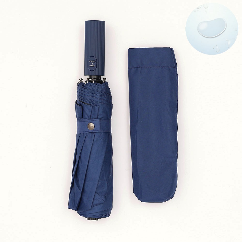 Oce 뒤집복구 3단 완전 자동우산 겸 양산 네이비 컴팩트 작은 우양산 초경량 양우산 휴대용 자동우산