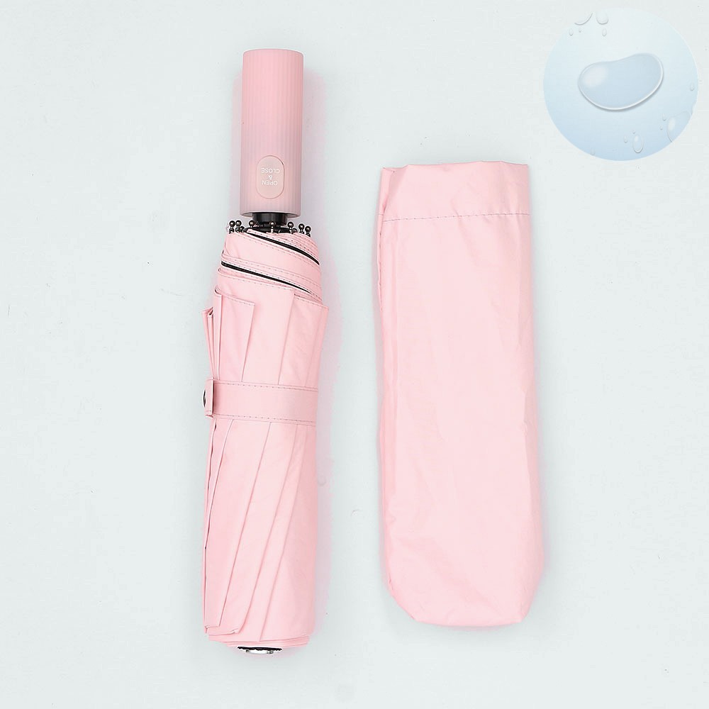 Oce 뒤집복구 3단 완전 자동우산 겸 양산 핑크 예쁜 양우산 UV 자외선 차단 양산 방수 방풍 우산