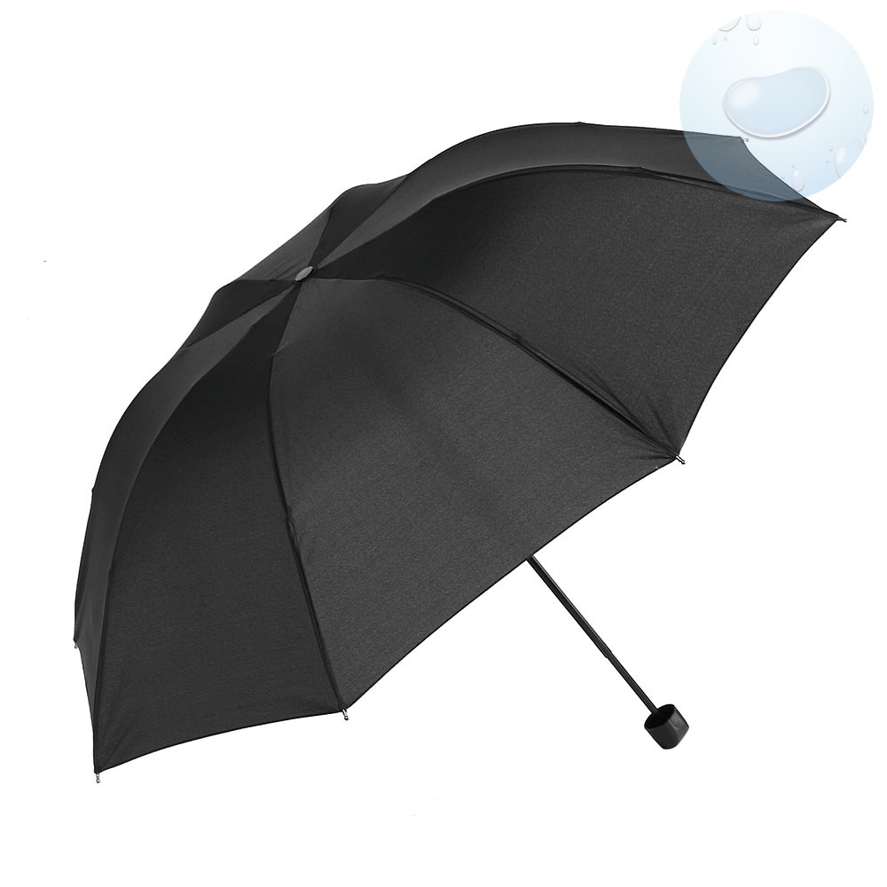 Oce 4단 초경량 접이식 수동우산 블랙 튼튼한 우산 접는 수동우산 가벼운 단우산