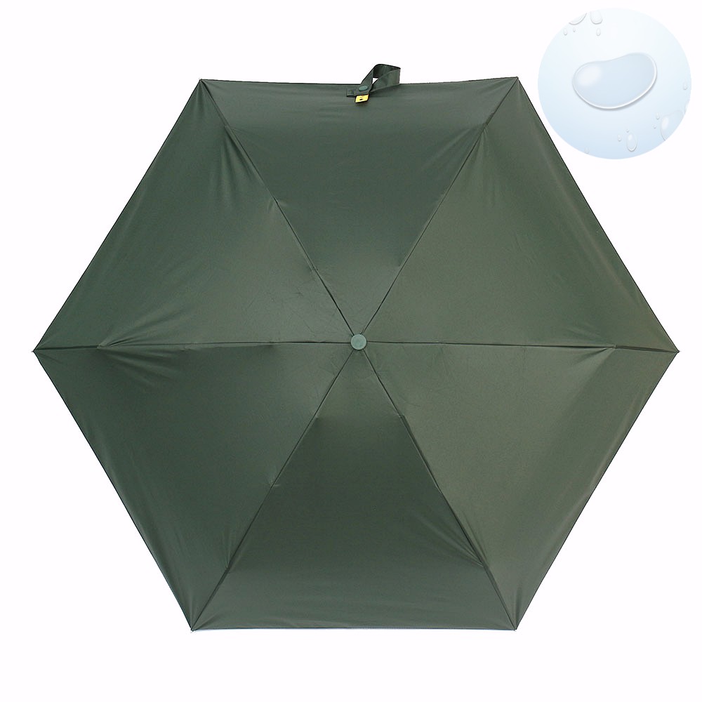 Oce 5단 캡 수동우산 겸 양산 그린 튼튼한 우양산 접이식  가벼운 단우산 방수 방풍 우산