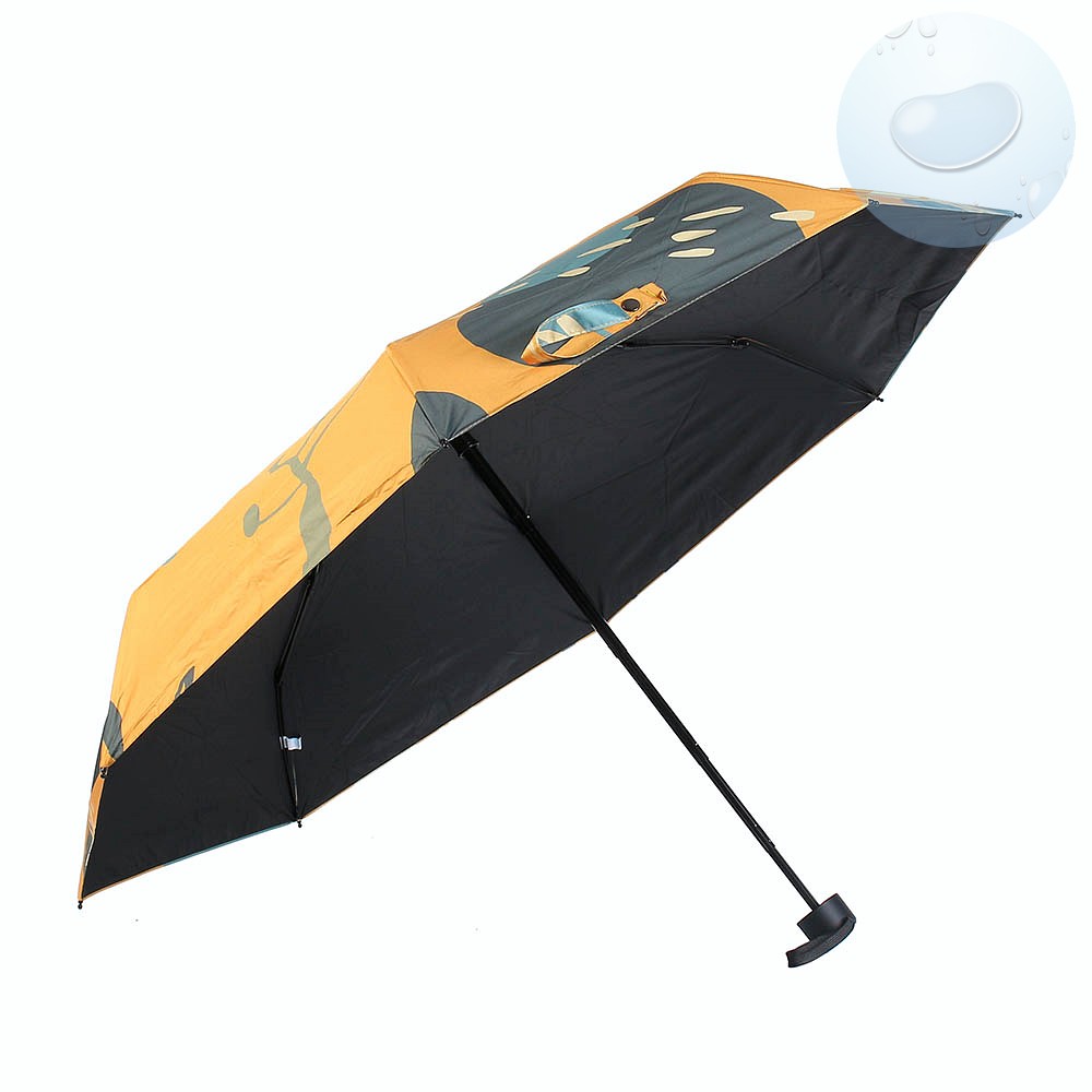Oce 5단 이쁜 수동우산 겸 양산 오렌지 UV 자외선 차단 양산 휴대용 수동우산 썬쉐이드  썬세이드