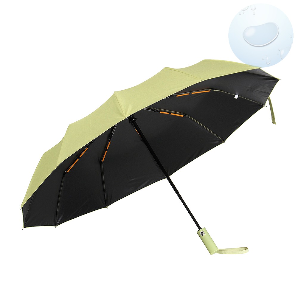 Oce 3단 완전 자동우산 겸 양산 그린 방수 방풍 우산 접는 암막 우산 휴대용 자동우산